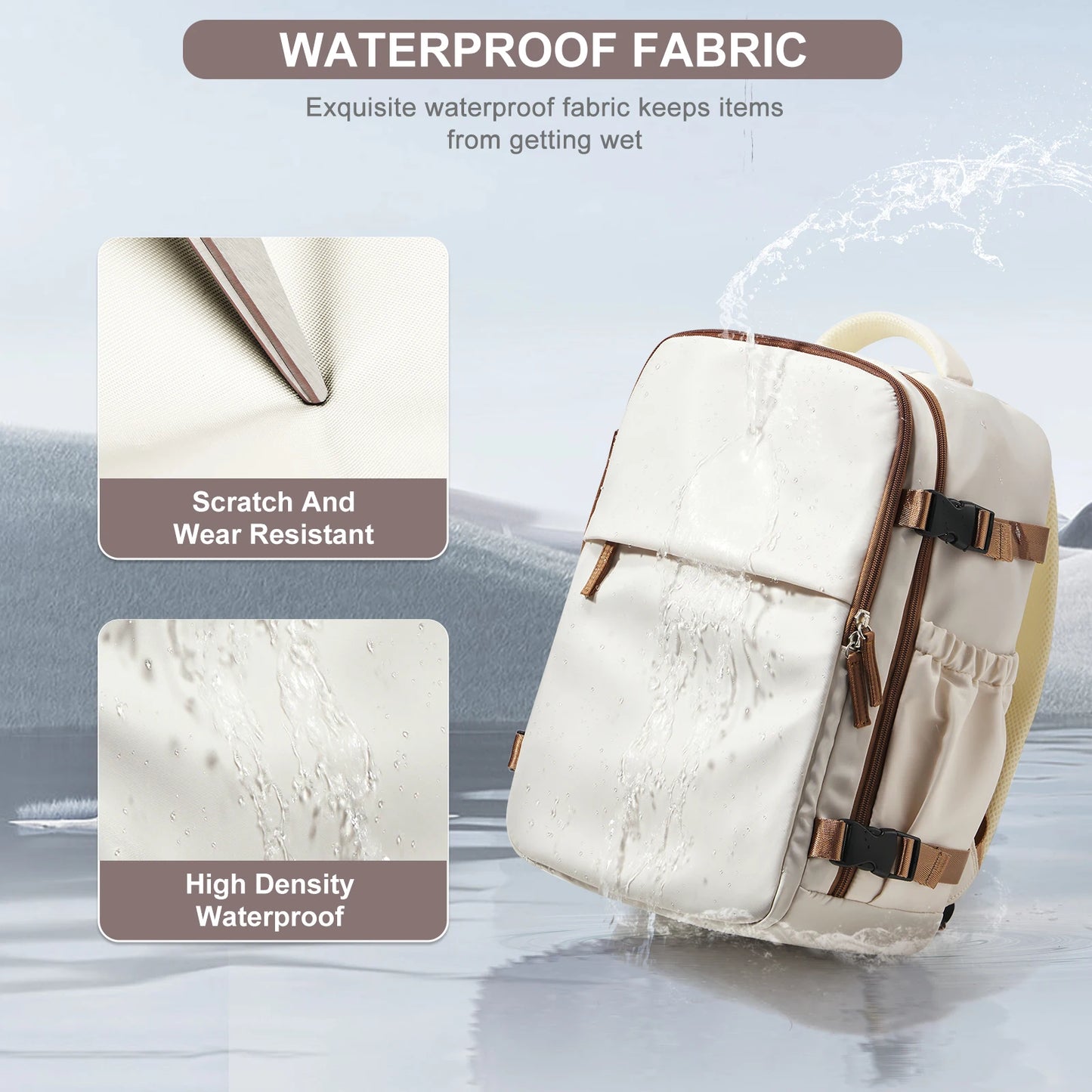 FlightMate 40x30x20 Travel Backpack – Hand Luggage with 15.6” Laptop Compartment