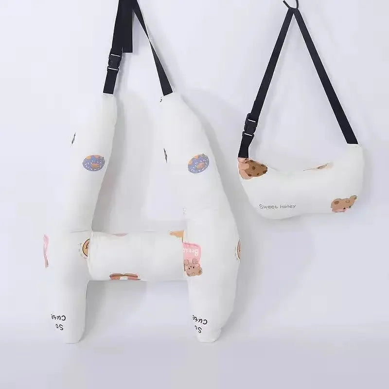 NapNest Duo – 2-Pack Car Seat Pillows with Safety Straps for Kids