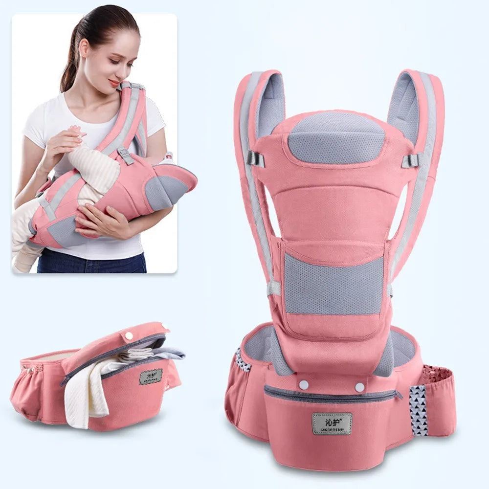 LittleNest Go – Versatile Kangaroo Baby Carrier Backpack with 15 Carrying Positions (0–48Months)