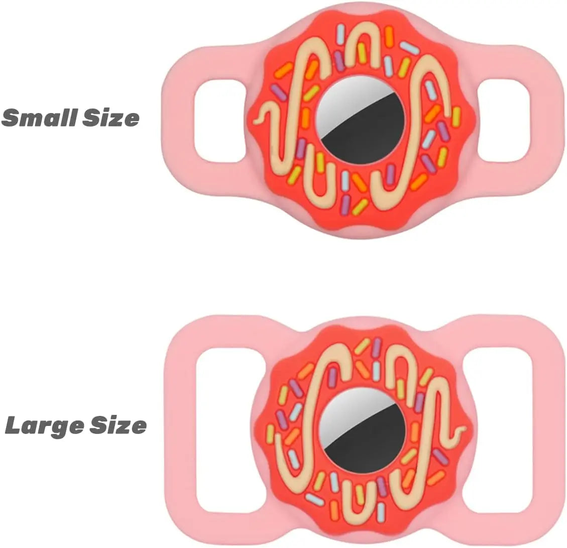 PawTrack™ AirTag Pet Collar Holder – Anti-Lost Silicone Case for Cats, Puppies & Small Dogs