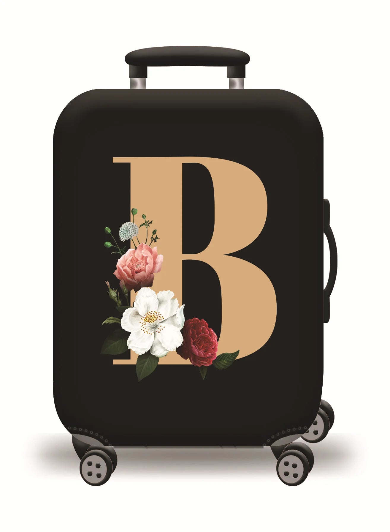GlobeTrotter™ Elastic World Map Luggage Cover – Thick Zippered Suitcase Protector for 18–32" Bags