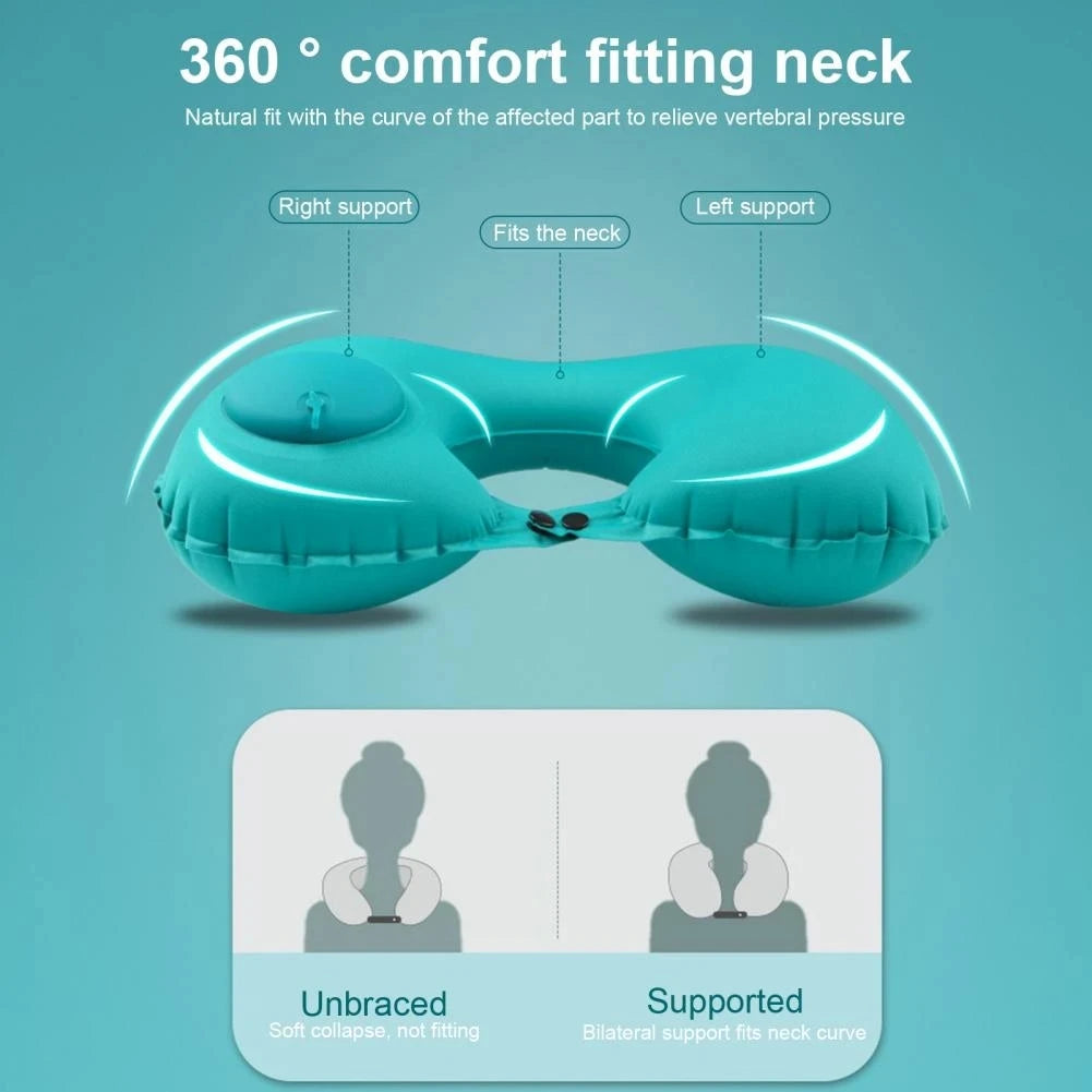 Inflatable Neck Pillow for Travel