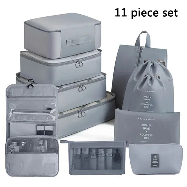 Smart Storage Travel Bags – Clothes, Toiletries & Shoe Organisers Set