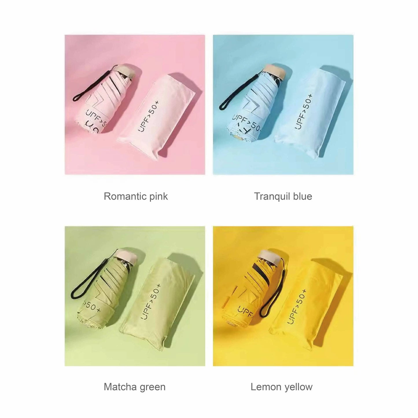 UVGuard Pocket Umbrella – Mini 5-Fold Sun Protection for Daily Carry with Anti-UV Coating