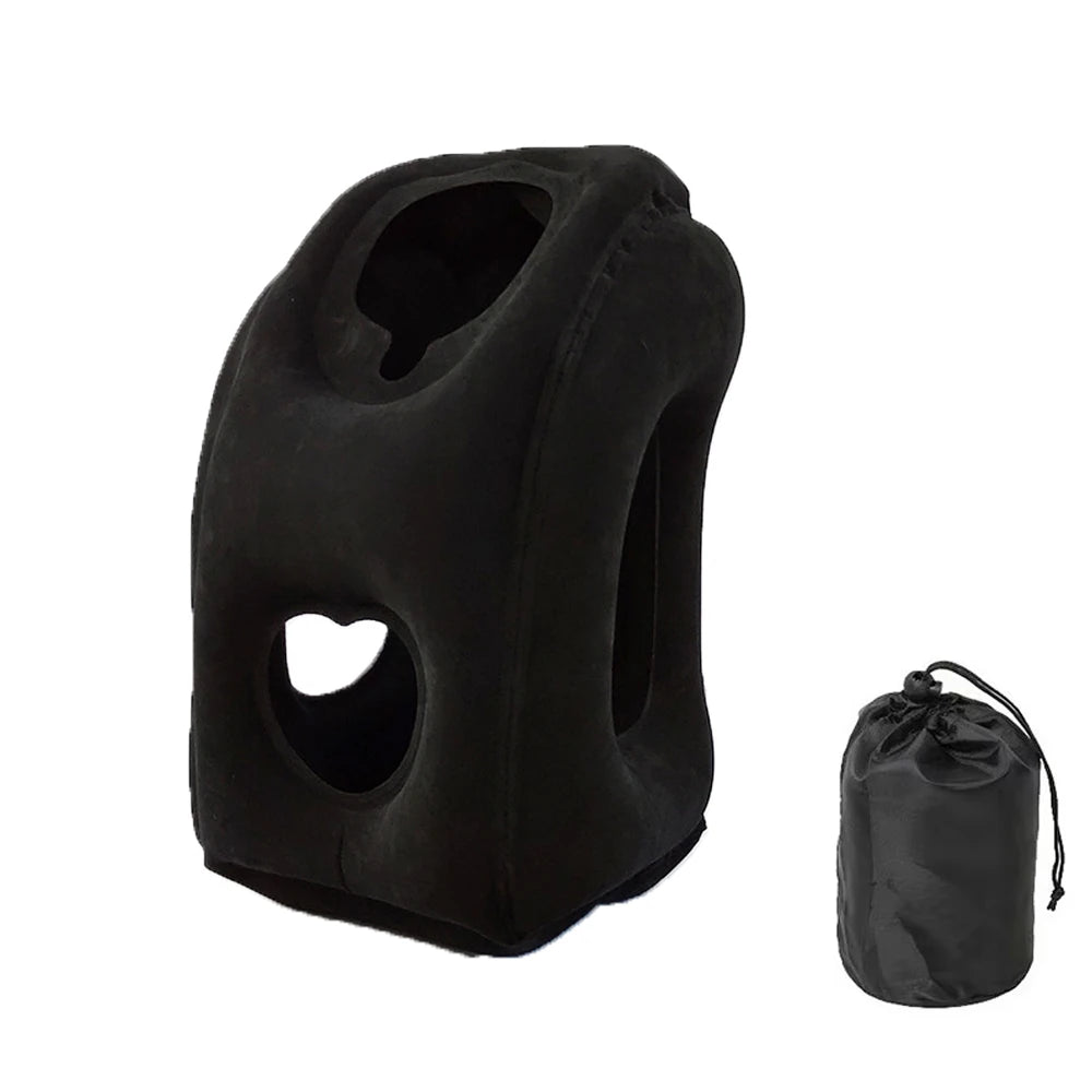 CloudEase Travel Neck Pillow – Compact Inflatable for Plane, Train & Outdoor Use