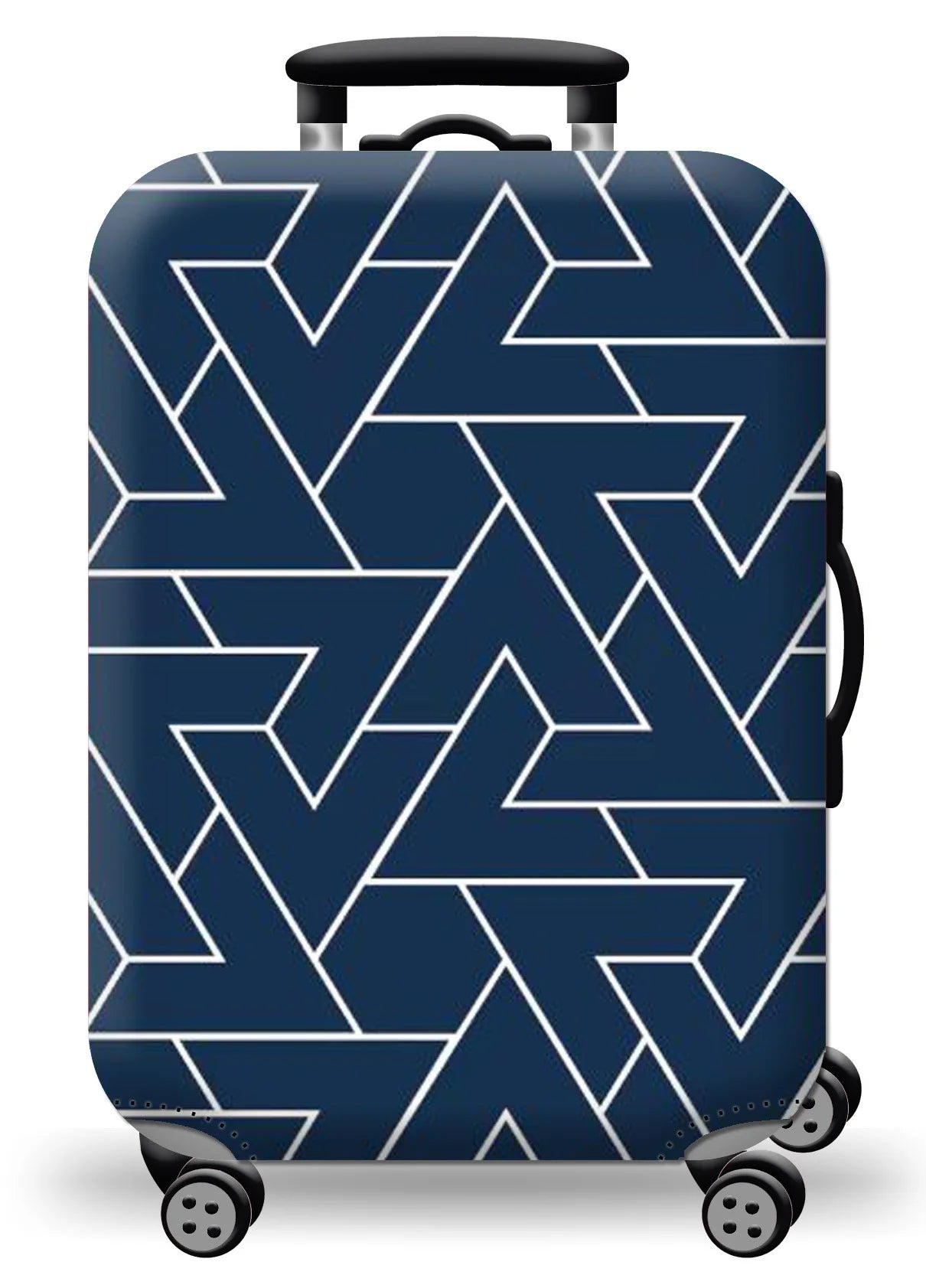 GlobeTrotter™ Elastic World Map Luggage Cover – Thick Zippered Suitcase Protector for 18–32" Bags