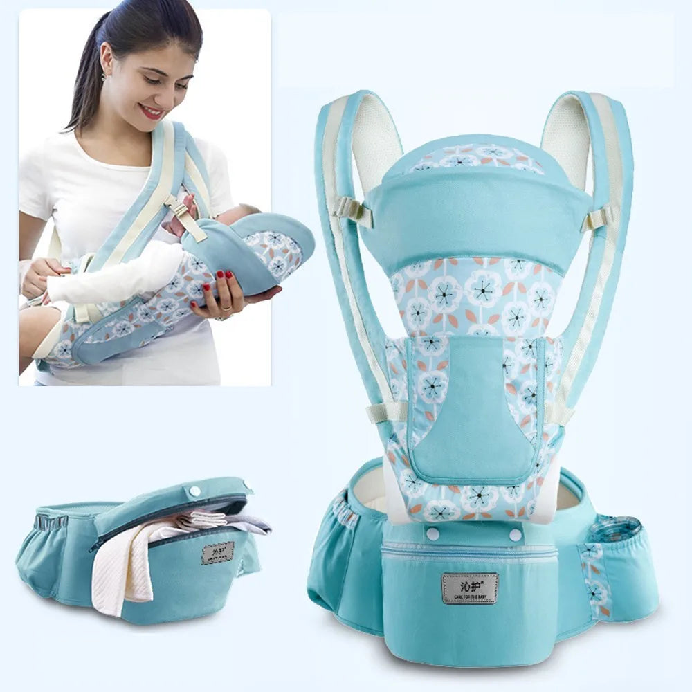 LittleNest Go – Versatile Kangaroo Baby Carrier Backpack with 15 Carrying Positions (0–48Months)
