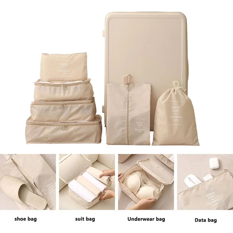 Smart Storage Travel Bags – Clothes, Toiletries & Shoe Organisers Set