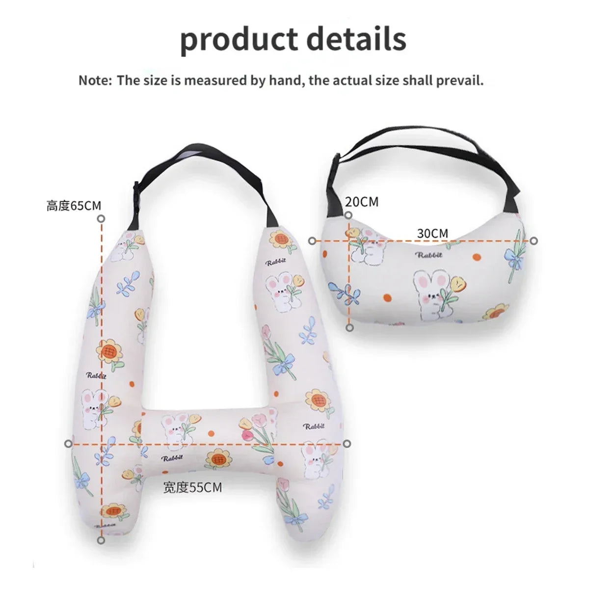 NapNest Duo – 2-Pack Car Seat Pillows with Safety Straps for Kids