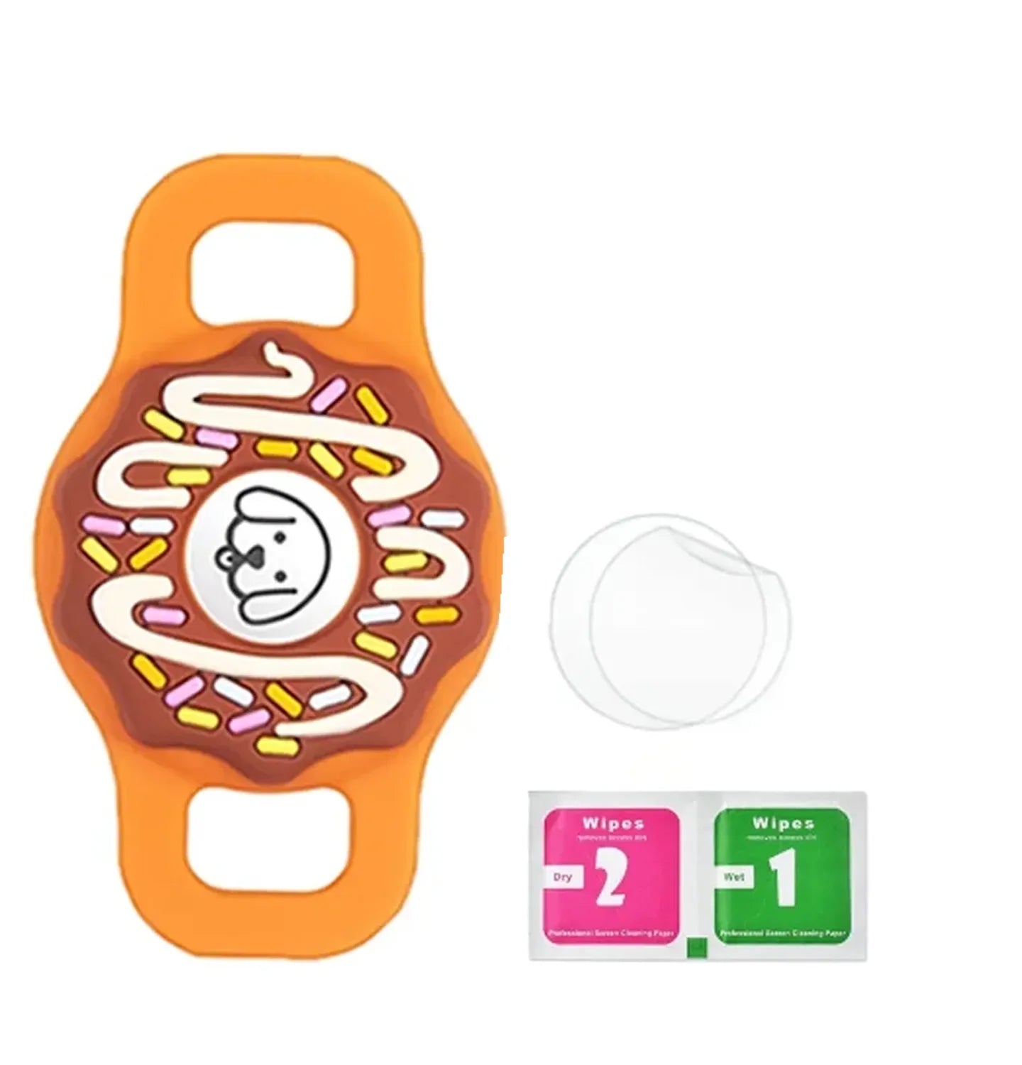 PawTrack™ AirTag Pet Collar Holder – Anti-Lost Silicone Case for Cats, Puppies & Small Dogs