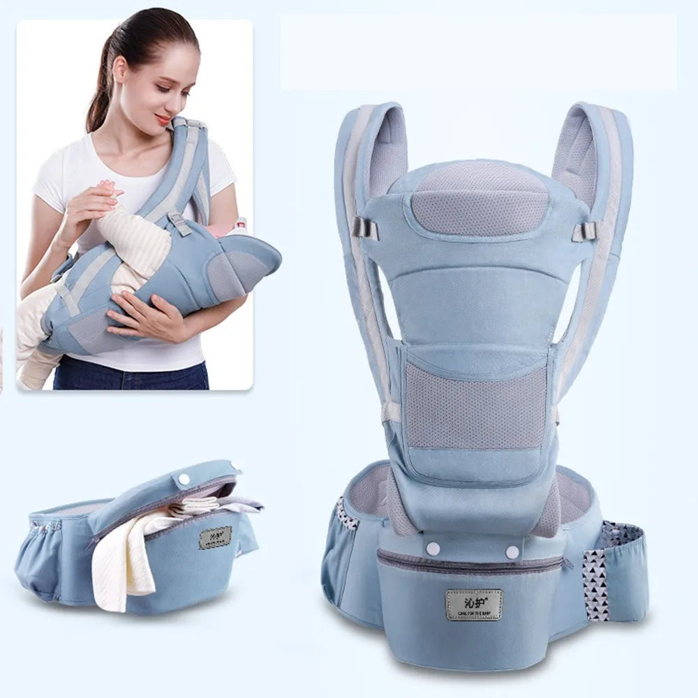 LittleNest Go – Versatile Kangaroo Baby Carrier Backpack with 15 Carrying Positions (0–48Months)