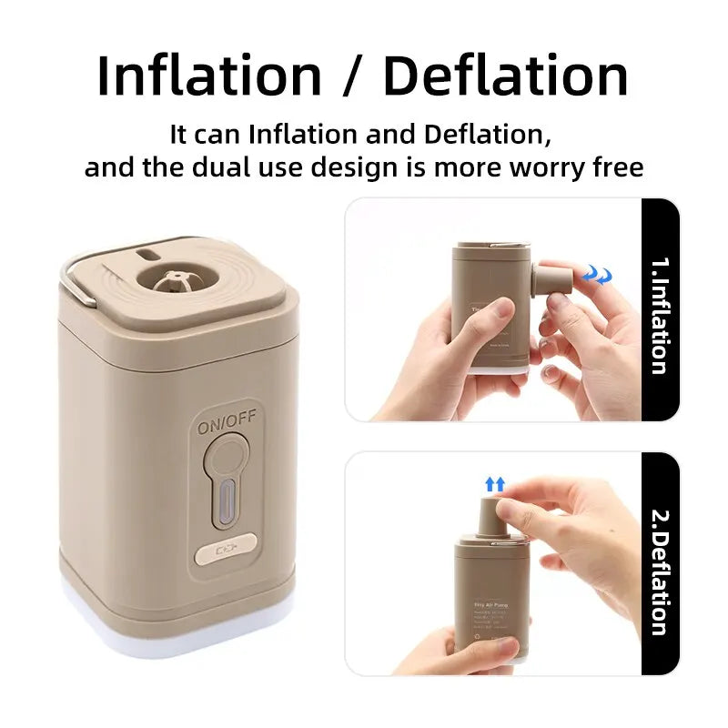 BreezeMate™ Wireless Electric Air Pump 3-in-1 multifunctional – Compact Inflator/Deflator for Cushions, Airbeds & Rings
