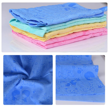 AquaSnug Towel – Super Absorbent Pet Drying Cloth + Storage Tub