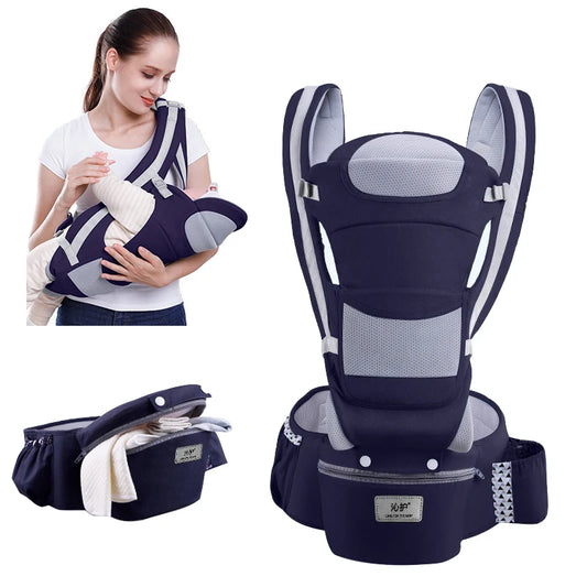 LittleNest Go – Versatile Kangaroo Baby Carrier Backpack with 15 Carrying Positions (0–48Months)