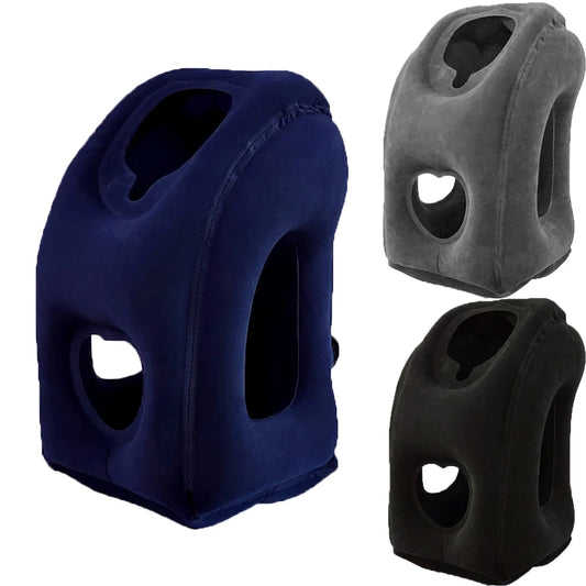 CloudEase Travel Neck Pillow – Compact Inflatable for Plane, Train & Outdoor Use