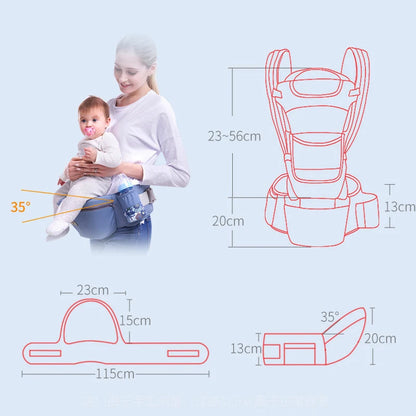 LittleNest Go – Versatile Kangaroo Baby Carrier Backpack with 15 Carrying Positions (0–48Months)