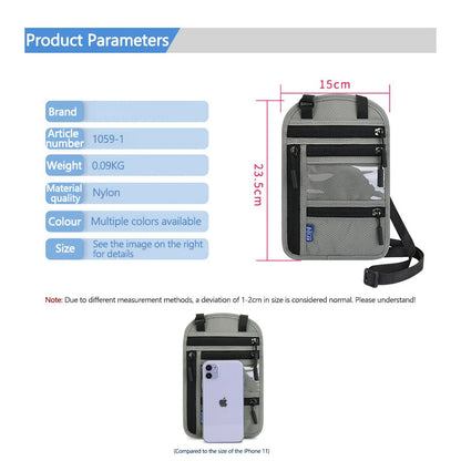 SafePass™ RFID Blocking Passport Wallet – Waterproof Travel Purse with Phone Holder