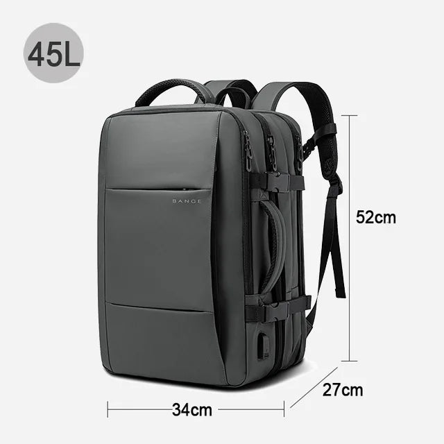 All-Terrain Men’s Laptop Backpack – Expandable & Water-Resistant Travel Bag