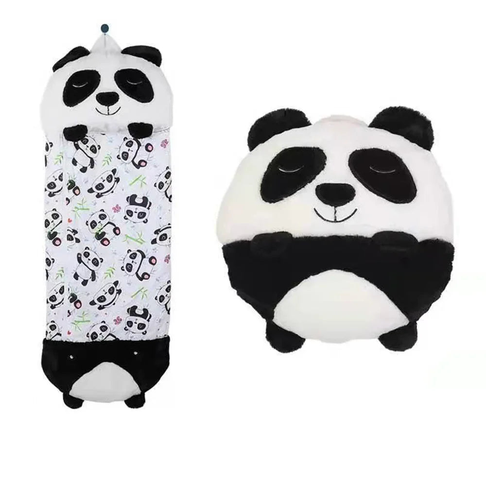 DreamPals Sleepy Sack – Warm Sleeping Bag with plush pillow and fun prints for Boys & Girls