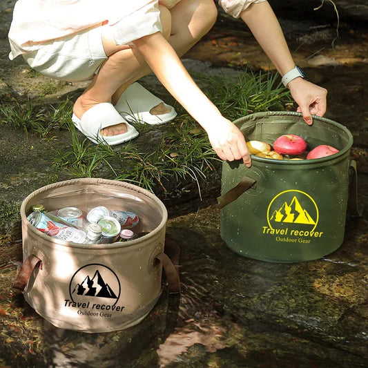 FlexiSink Bucket– Folding Bucket Waterproof Travel Basin for Outdoor Adventures