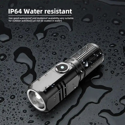 BrightCore Mini Torch – USB-C Rechargeable XHP50 LED Flashlight 1500lm