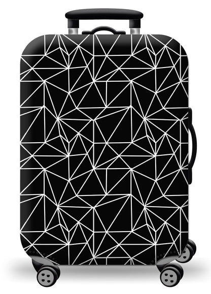 GlobeTrotter™ Elastic World Map Luggage Cover – Thick Zippered Suitcase Protector for 18–32" Bags