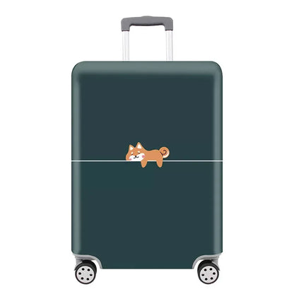 TravelJoy™ Elastic Cartoon Luggage Cover – Thick Zippered Suitcase Protector for 18–32" Bags