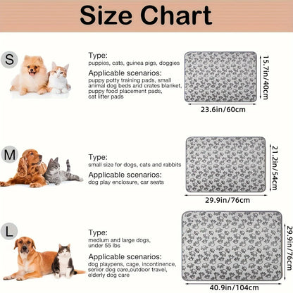 PawPrint Dreams – Soft Fluffy High Quality Pet Blanket with Cute Patterns