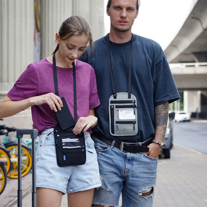 SafePass™ RFID Blocking Passport Wallet – Waterproof Travel Purse with Phone Holder
