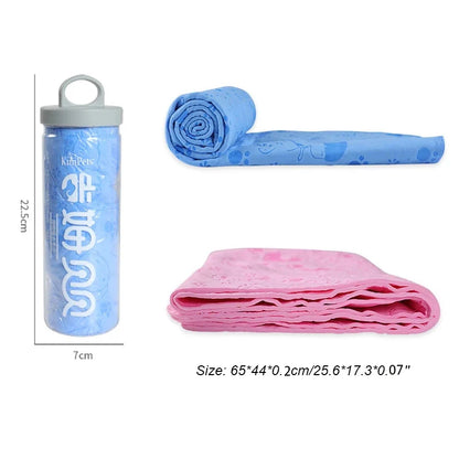 AquaSnug Towel – Super Absorbent Pet Drying Cloth + Storage Tub