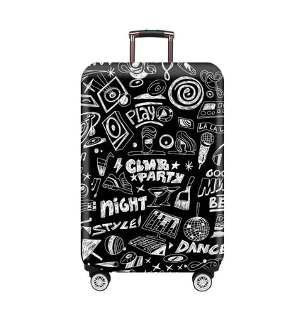 TravelJoy™ Elastic Cartoon Luggage Cover – Thick Zippered Suitcase Protector for 18–32" Bags