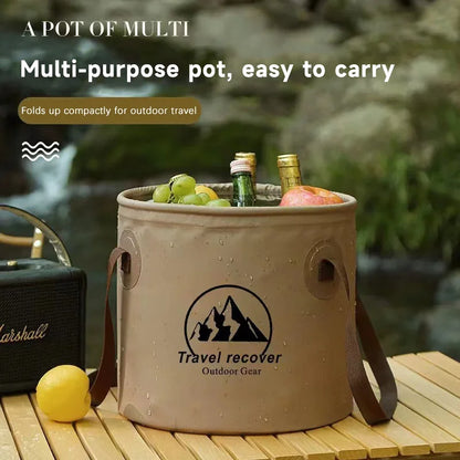 FlexiSink Bucket– Folding Bucket Waterproof Travel Basin for Outdoor Adventures