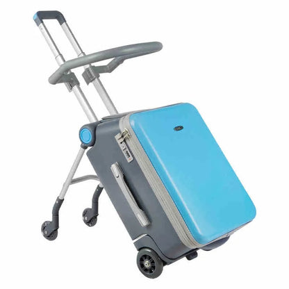 TravelTots™ Ride-On Stroller Suitcase – Durable Waterproof Kids Luggage for Sitting & Riding
