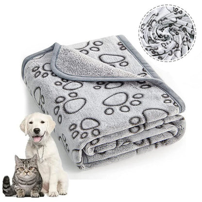 PawPrint Dreams – Soft Fluffy High Quality Pet Blanket with Cute Patterns