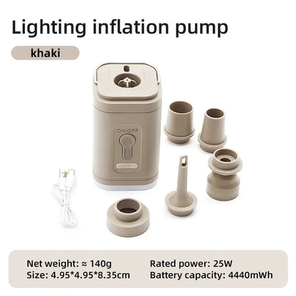 BreezeMate™ Wireless Electric Air Pump 3-in-1 multifunctional – Compact Inflator/Deflator for Cushions, Airbeds & Rings