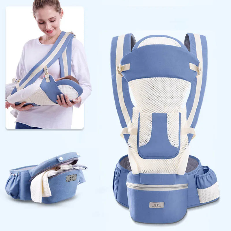 LittleNest Go – Versatile Kangaroo Baby Carrier Backpack with 15 Carrying Positions (0–48Months)