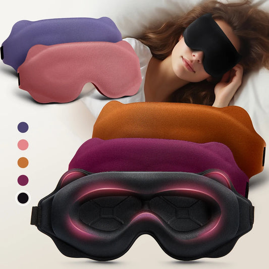 DreamShade™ 3D Sleeping Mask – Soft Light-Blocking Eye Mask for Travel & Night Sleep