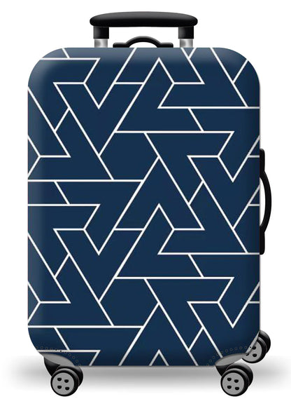 GlobeTrotter™ Elastic World Map Luggage Cover – Thick Zippered Suitcase Protector for 18–32" Bags