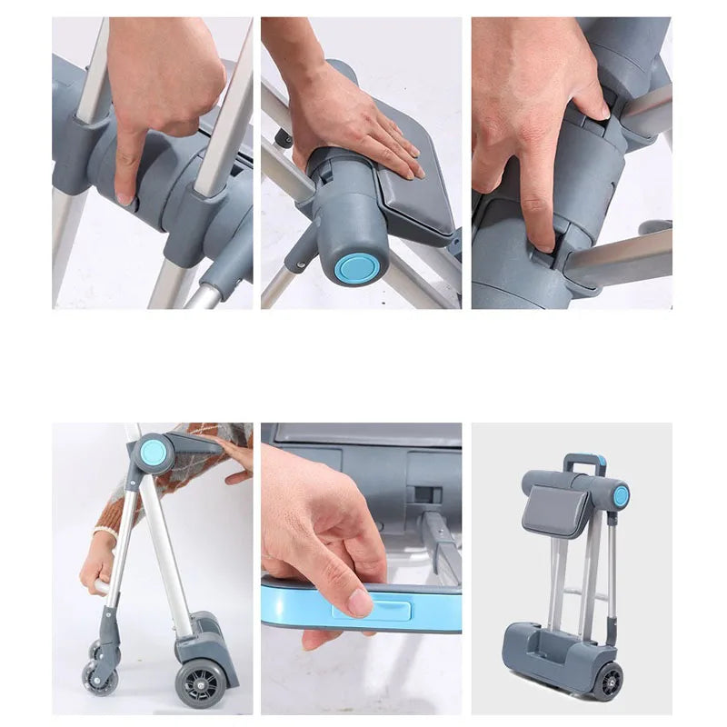 TravelTots™ Ride-On Stroller Suitcase – Durable Waterproof Kids Luggage for Sitting & Riding