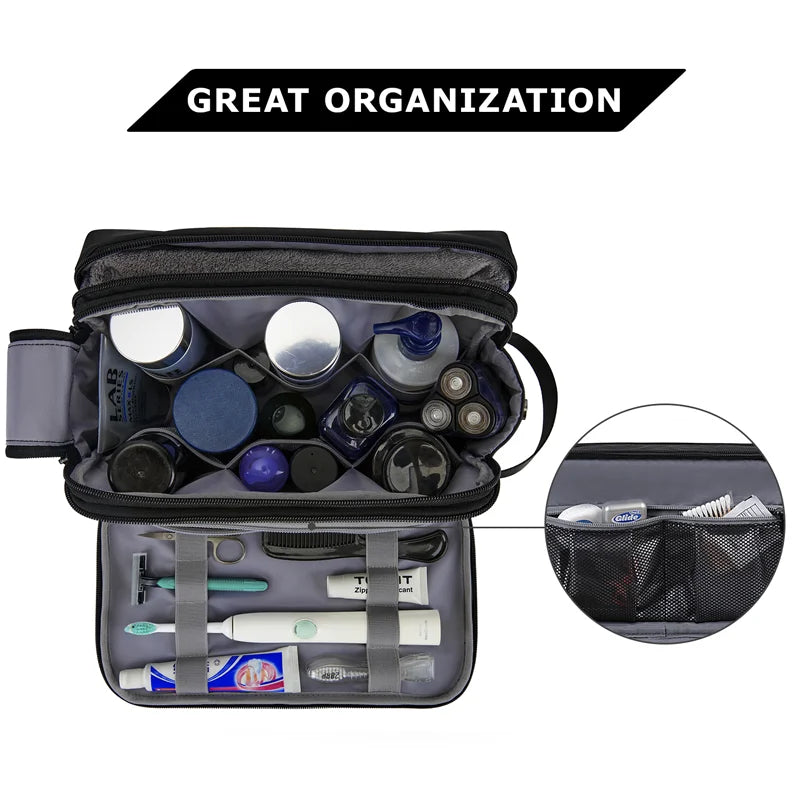 UrbanVoyage™ Large Capacity Toiletry Bag – Waterproof Men’s & Women’s Cosmetic Organiser