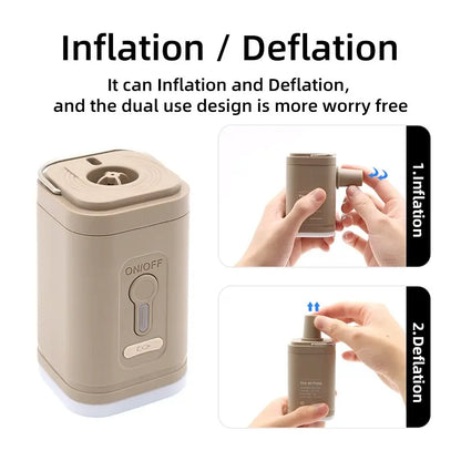 BreezeMate™ Wireless Electric Air Pump 3-in-1 multifunctional – Compact Inflator/Deflator for Cushions, Airbeds & Rings